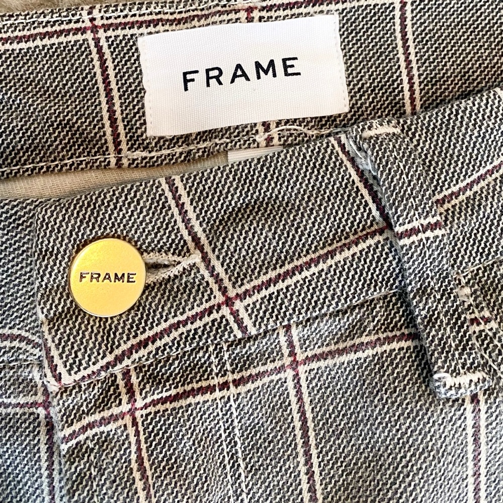 Frame Plaid Pants Le Crop Mini Boot - Picture 5 of 9